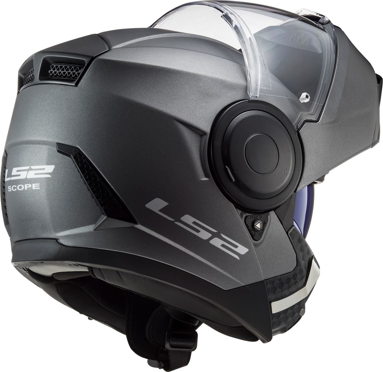 Capacete LS2 Scope FF902 Escamoteável Monocolor Matte Titanium 