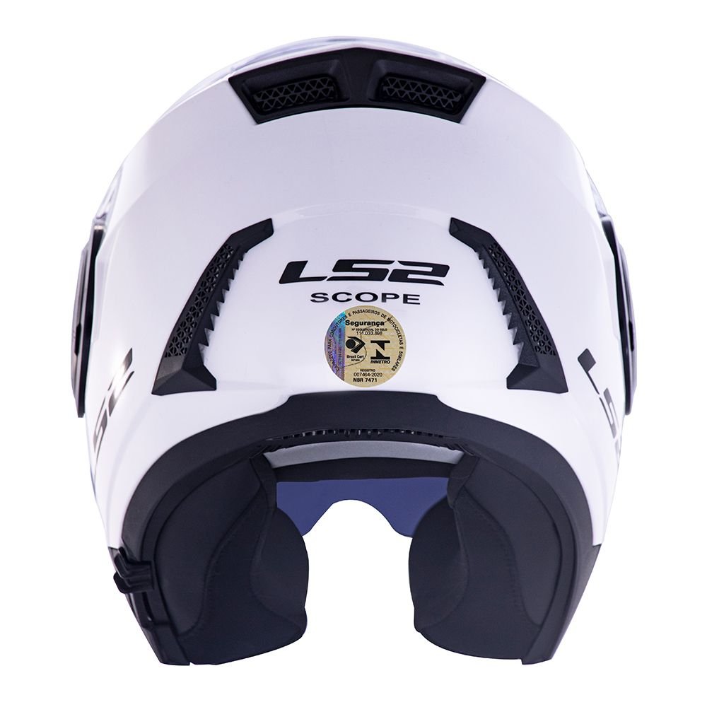 Capacete LS2 Scope FF902 Escamoteável Monocolor White