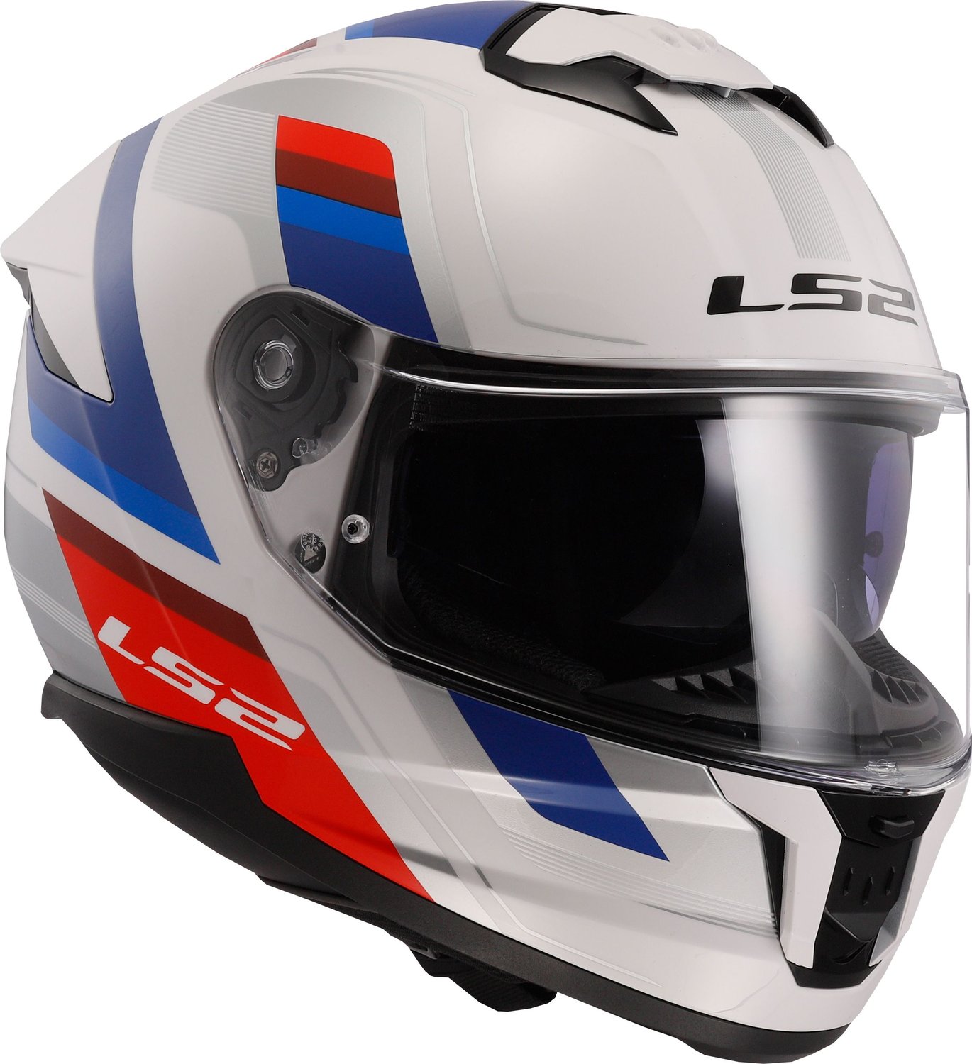 Capacete LS2 Stream II FF808 Vintage Wht/Red/Blue