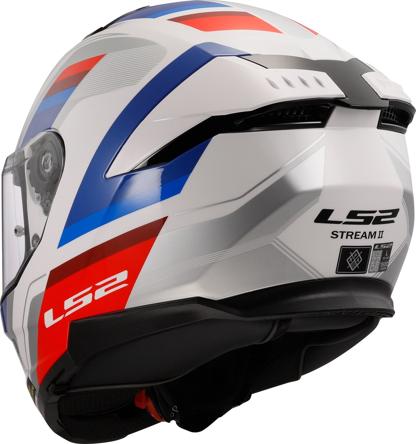 Capacete LS2 Stream II FF808 Vintage Wht/Red/Blue