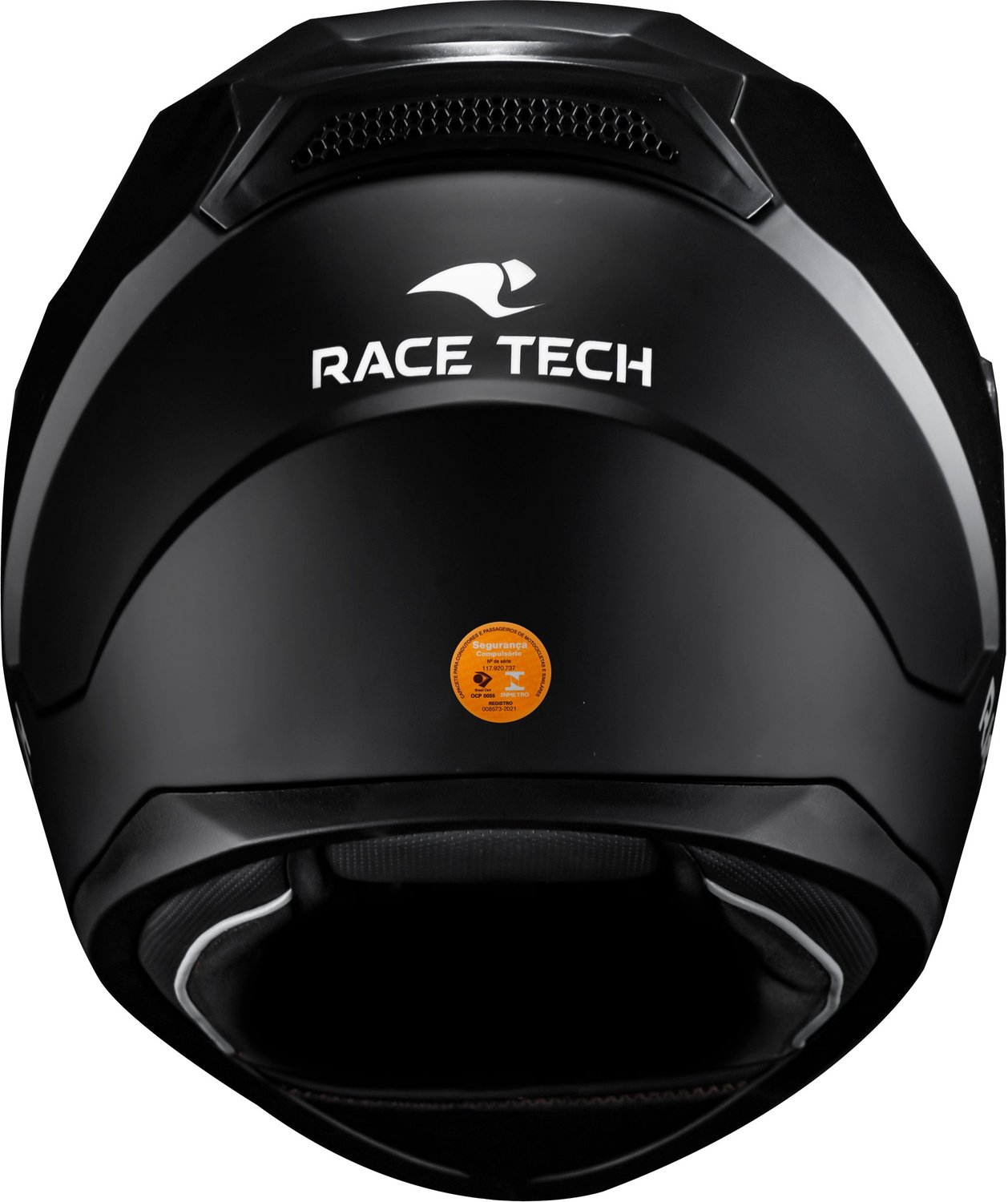 Capacete Race Tech Sector Monocolor Preto Fosco