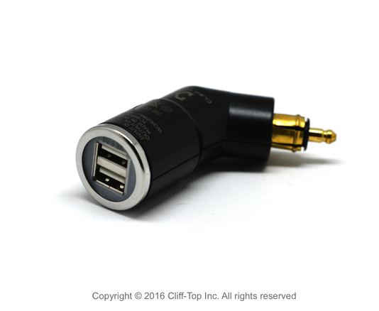 Adaptador USB Duplo 3.3 Amp Cliff Top Inclinado