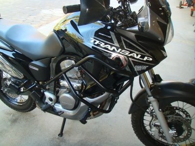 Protetor Motor e Carenagem Transalp 700 c/ Pedaleiras Chapam