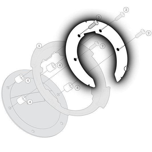 Flange Fixação Tanklock Kappa BF03K Transalp 700