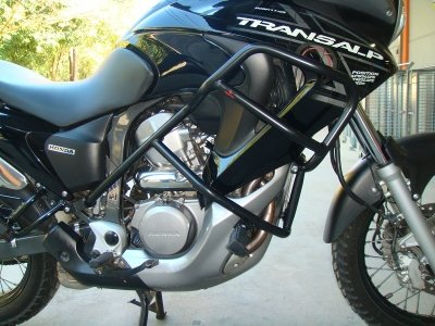 Protetor Motor e Carenagem Transalp 700 c/ Pedaleiras Chapam