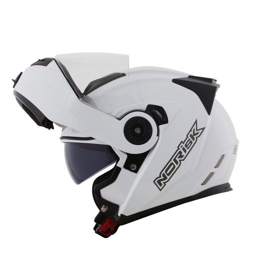 Capacete Norisk Route FF345 Escamoteável Branco
