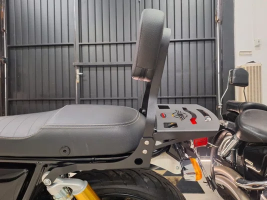 Bagageiro Interceptor 650 Modelo Chapa C/ Encosto