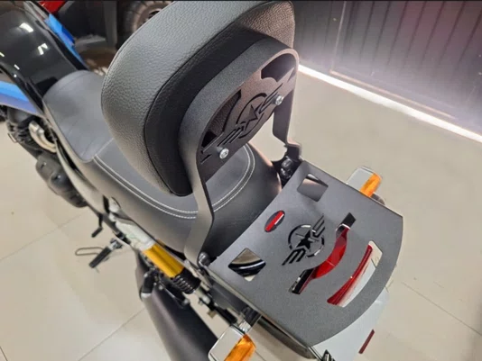 Bagageiro Interceptor 650 Modelo Chapa C/ Encosto
