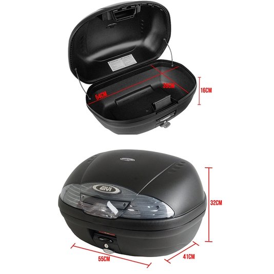 Baú Givi E-450NT Simply Monolock Fumê 45 Lts.
