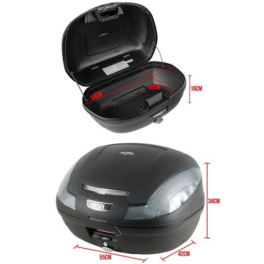 Baú Givi E-470NT Simply Monolock Fumê 47 Lts.