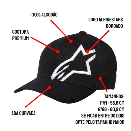 Boné Alpinestars Corp Shift 2 Curved