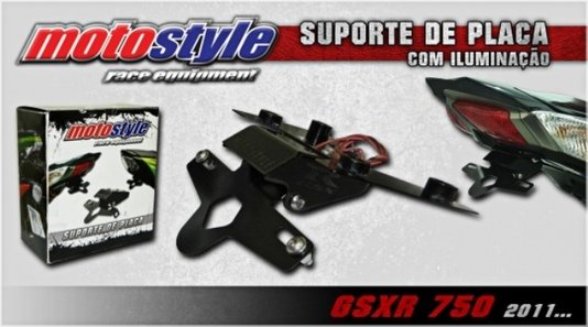 Suporte Placa SRAD 750 10/13 Dobrável Motostyle