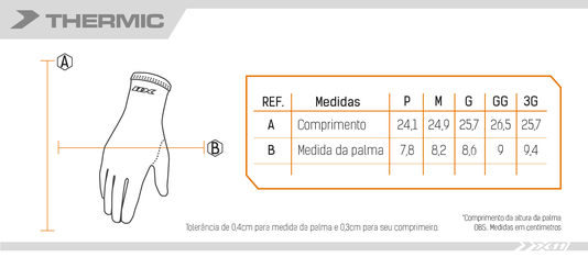 Luva X11 Thermic Segunda Pele