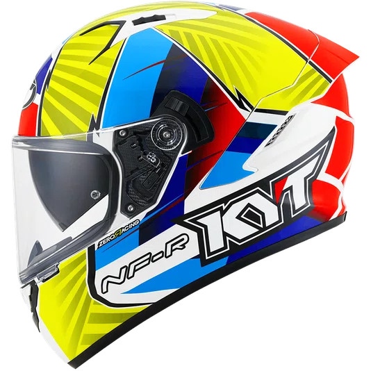 Capacete KYT NF-R Xavi Flores Blue Red Yellow