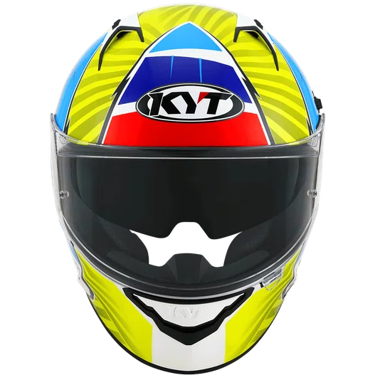 Capacete KYT NF-R Xavi Flores Blue Red Yellow