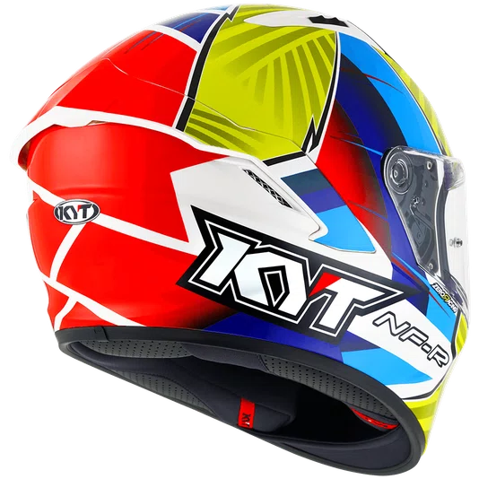 Capacete KYT NF-R Xavi Flores Blue Red Yellow