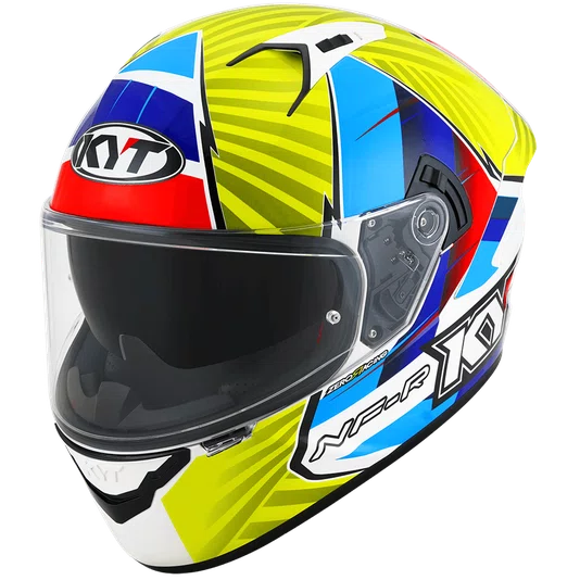 Capacete KYT NF-R Xavi Flores Blue Red Yellow