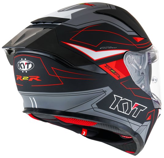 Capacete KYT R2R Led Matt Black/Grey