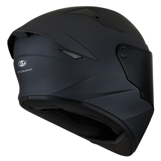 Capacete KYT TT Course Plain Matt Black
