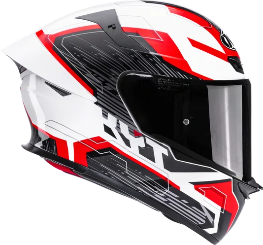 Capacete KYT TT Revo Speeding White/Red