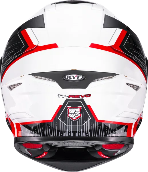 Capacete KYT TT Revo Speeding White/Red