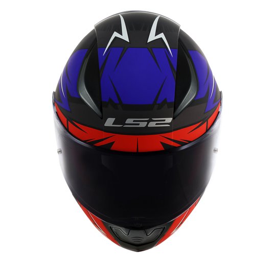 Capacete LS2 FF353 Rapid Cromo Matte BLK/Red/Blue