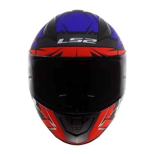 Capacete LS2 FF353 Rapid Cromo Matte BLK/Red/Blue