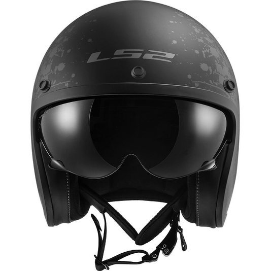 Capacete LS2 OF599 Spitfire Black Flag Fosco