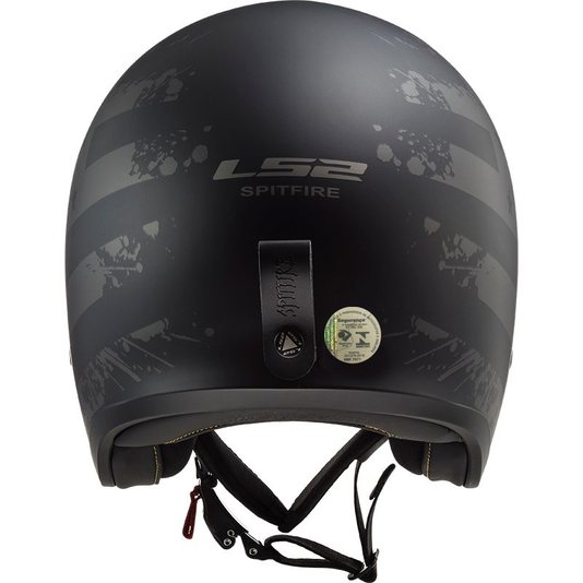 Capacete LS2 OF599 Spitfire Black Flag Fosco