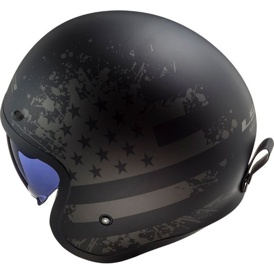 Capacete LS2 OF599 Spitfire Black Flag Fosco