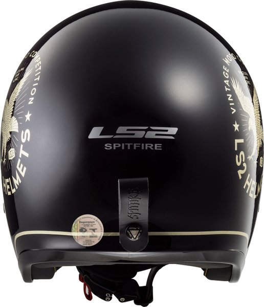 Capacete LS2 OF599 Spitfire Flier Preto