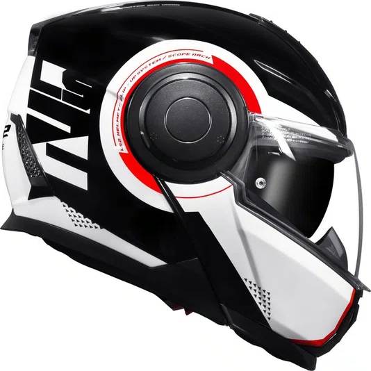Capacete LS2 Scope FF902 Arcxh Blk/Wht/Red
