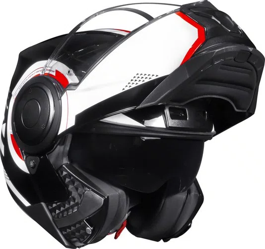 Capacete LS2 Scope FF902 Arcxh Blk/Wht/Red