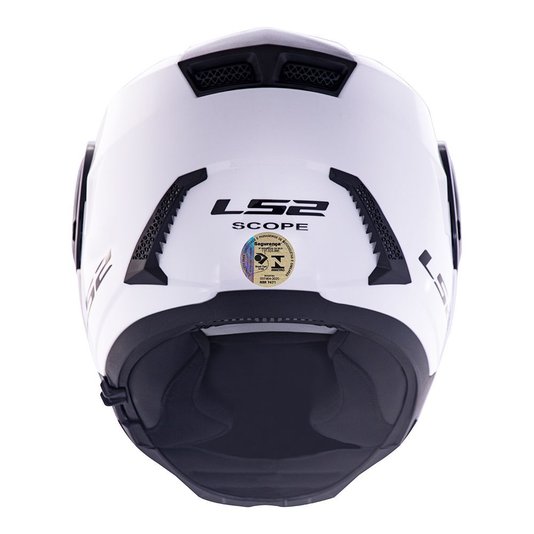 Capacete LS2 Scope FF902 Escamoteável Monocolor White