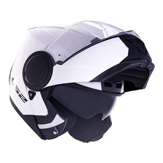 Capacete LS2 Scope FF902 Escamoteável Monocolor White