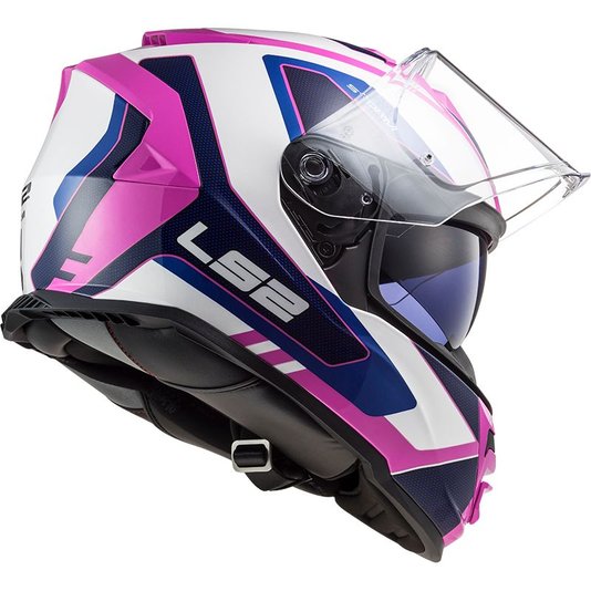 Capacete LS2 Storm FF800 Techy Wht/Pink