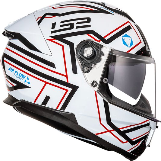 Capacete LS2 Stream II FF808 Maze Wht/Blk
