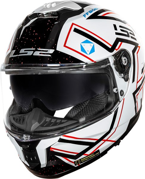 Capacete LS2 Stream II FF808 Maze Wht/Blk