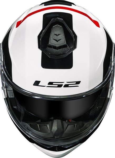 Capacete LS2 Strobe II FF908 Escamoteável Autox Wht/Red