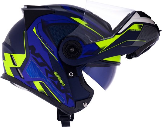 Capacete Norisk FF345 Speedmax Fosco Blue/HV Yellow