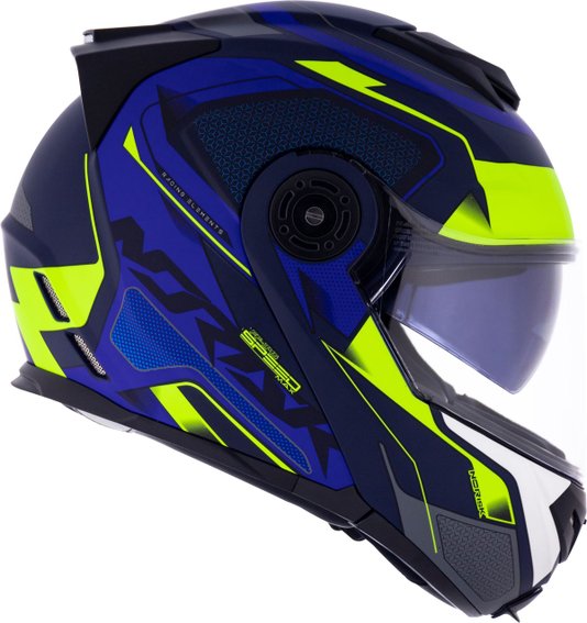 Capacete Norisk FF345 Speedmax Fosco Blue/HV Yellow