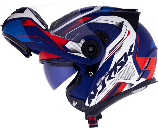 Capacete Norisk FF345 Speedmax Fosco Blue/Wht/Red