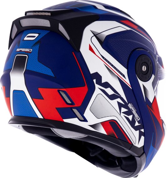 Capacete Norisk FF345 Speedmax Fosco Blue/Wht/Red