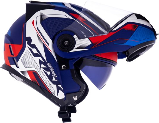 Capacete Norisk FF345 Speedmax Fosco Blue/Wht/Red