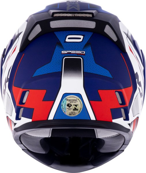 Capacete Norisk FF345 Speedmax Fosco Blue/Wht/Red