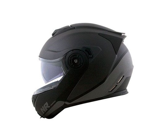 Capacete Norisk Route FF345 Chance Preto Fosco/Cinza