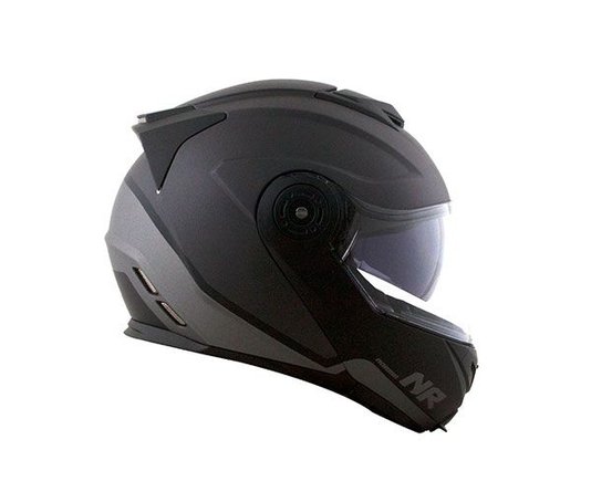Capacete Norisk Route FF345 Chance Preto Fosco/Cinza