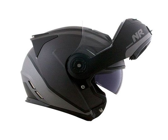 Capacete Norisk Route FF345 Chance Preto Fosco/Cinza
