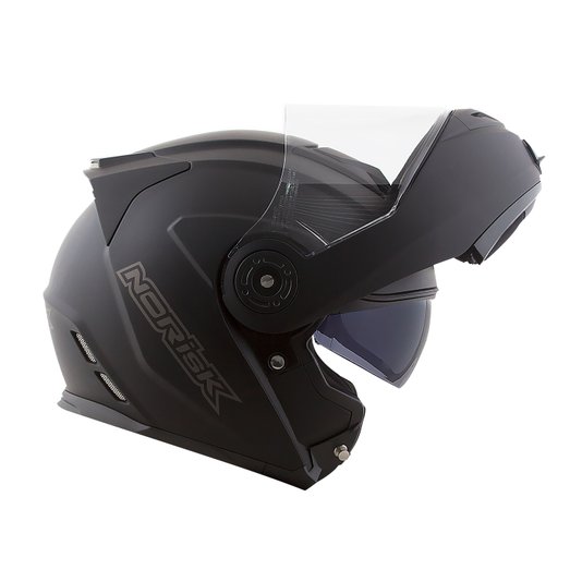 Capacete Norisk Route FF345 Escamoteável Preto Fosco
