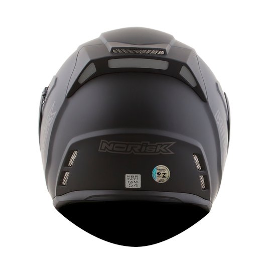 Capacete Norisk Route FF345 Escamoteável Preto Fosco